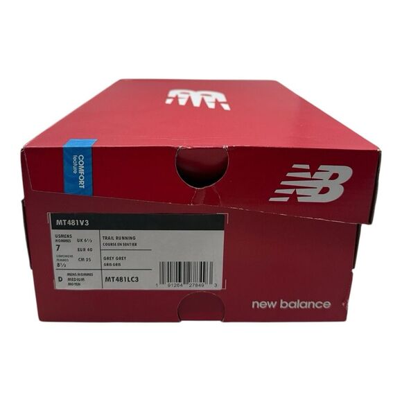 New Balance 481v3 Trail Running Shoes Size Men's 7 D Women's 8.5 Gray MT481LC3 - Picture 11 of 11